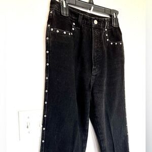 Vintage Rockies Rivet Embellished High Rise Mom Jeans